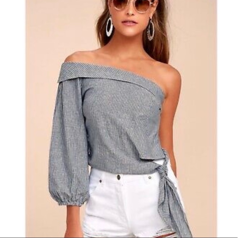 Free People One Shoulder Shirt